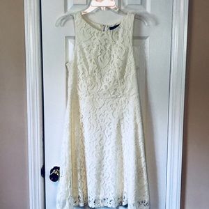 White lace dress